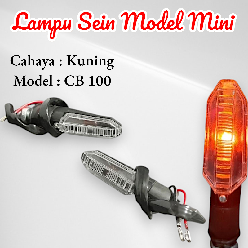 Lampu Sen / Sein Mini , Model CB 100 , Depan / Belakang