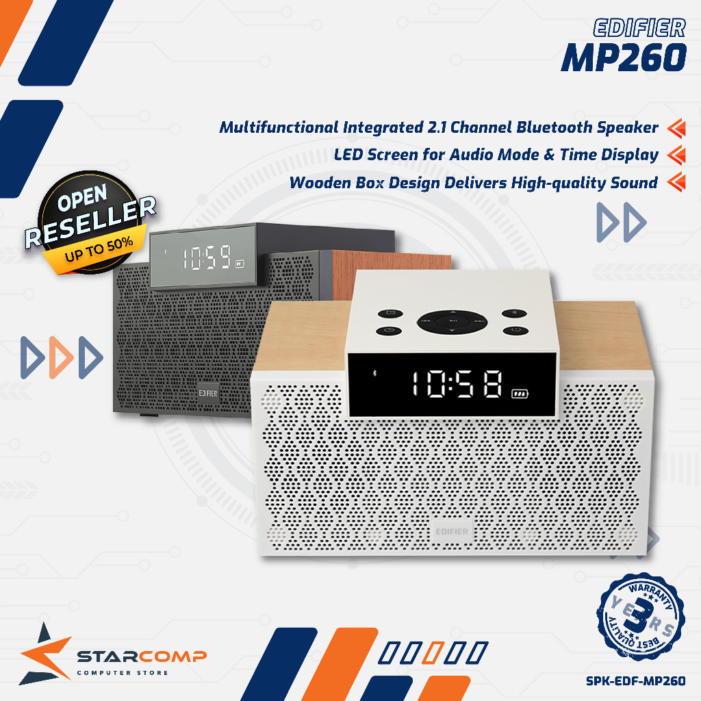 EDIFIER MP260 Multifunctional Integrated 2.1 Channel Bluetooth Speaker