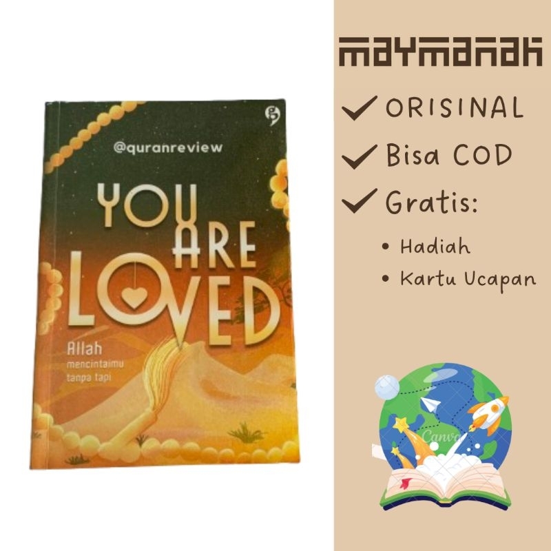 Original - You are Loved karya Quranreview - Allah Mencintaimu Tanpa Tapi - Buku Tadabbur Ayat Al-Qu