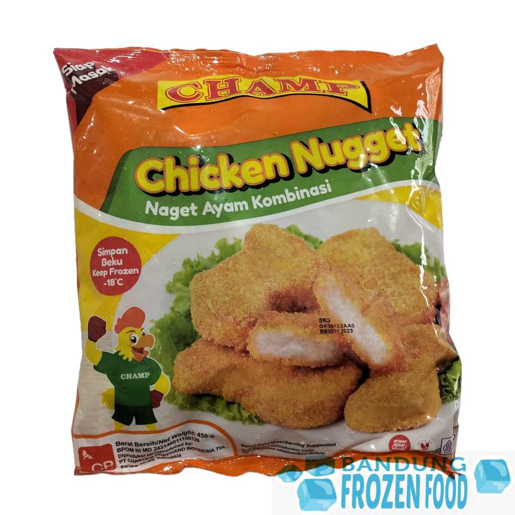 

CHAMP CHICKEN NUGGET 450GR - NEW SIZE