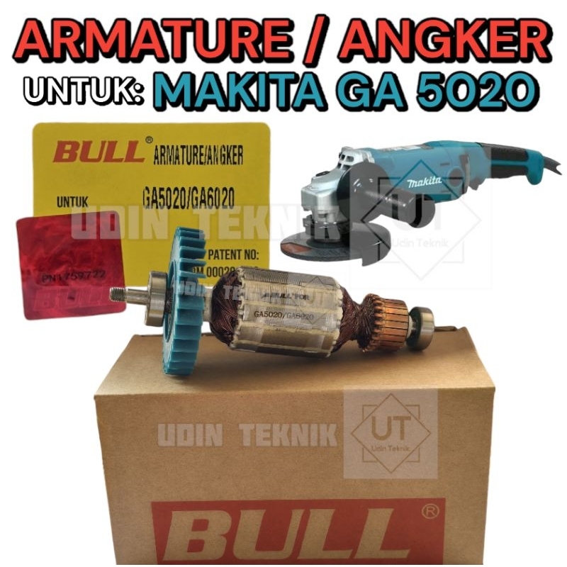 ARMATURE MAKITA GA5020 ANGKER GERINDA TANGAN MAKITA 5" GA 5020 BULL