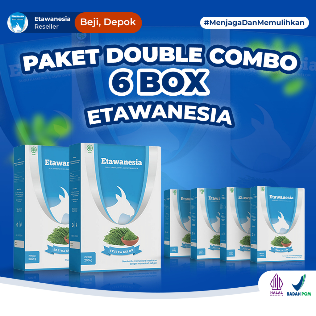 

PAKET 6 BOX Susu Etawanesia Etawa Biru Platinum Etawanesia Original Ekstrak Atasi Sesak Nafas