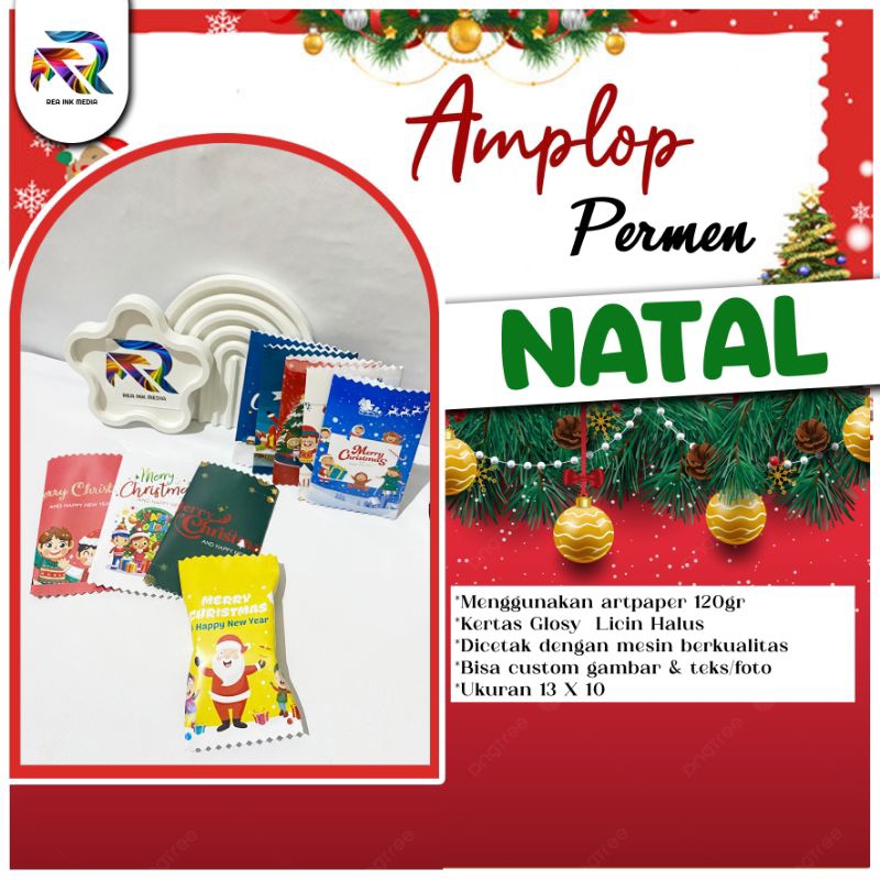 

amplop permen natal 2025 bisa custom gambar dan ukuran
