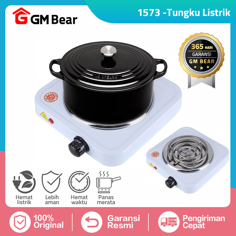 GM Bear Kompor Listrik Portable 1 Tungku 1573 AFL - Electric Stove Kompor Listrik Serbaguna