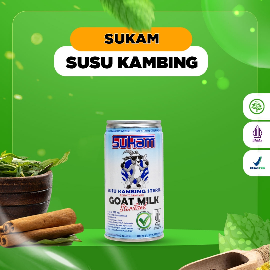 

Sukam - Susu kambing Steril Murni Original 189 ml