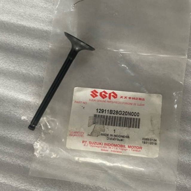 Klep IN / Valve Inhaust ASLI SGP Motor Suzuki : - Shogun 125 New FL - Spin - Skydrive - Skywave - Ha