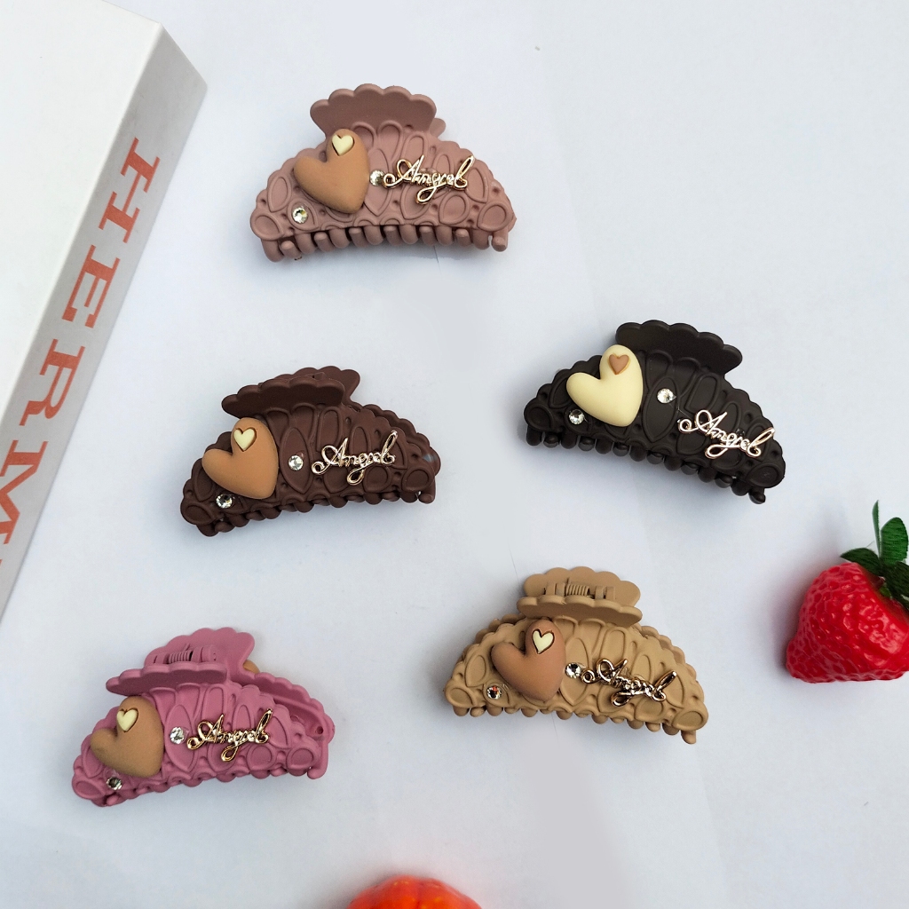 Jedai doff jepit rambut motif doff uk 7cm korea Original aksesoris rambut badai