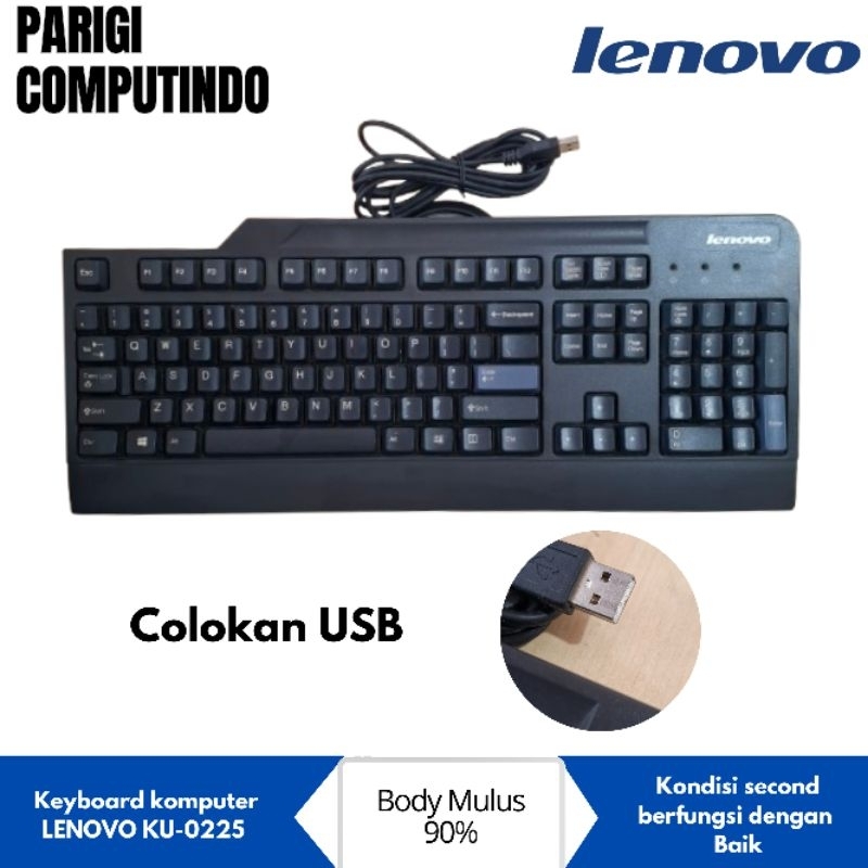 Keyboard Komputer Lenovo KU-0225 Usb