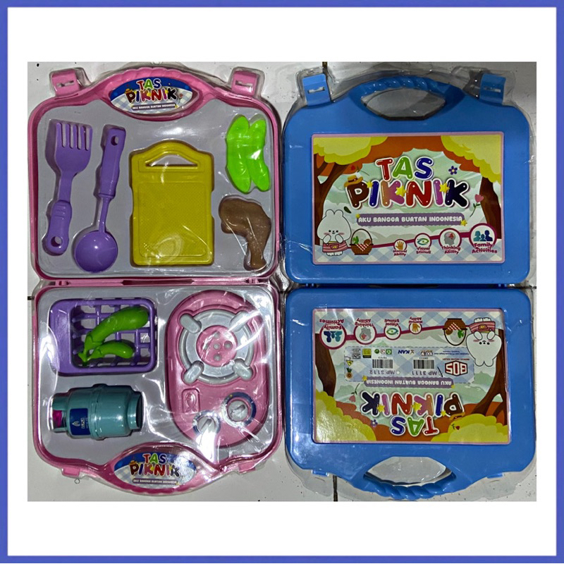 MAINAN MASAKAN ANAK TAS PIKNIK KOPER MASAKAN KITCHEN SET