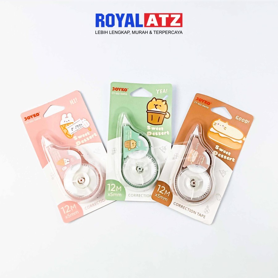 

Correction Tape / Tip Ex Kertas CT-522-SWDS Joyko
