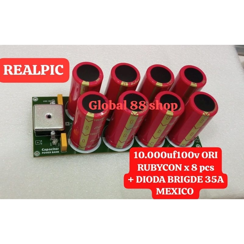 PSU 8 Elco Rubycon Ori + Diode Bridge 35 A MEXICO 10000uf100v 10000 100v 10000mk 100 Power Supply