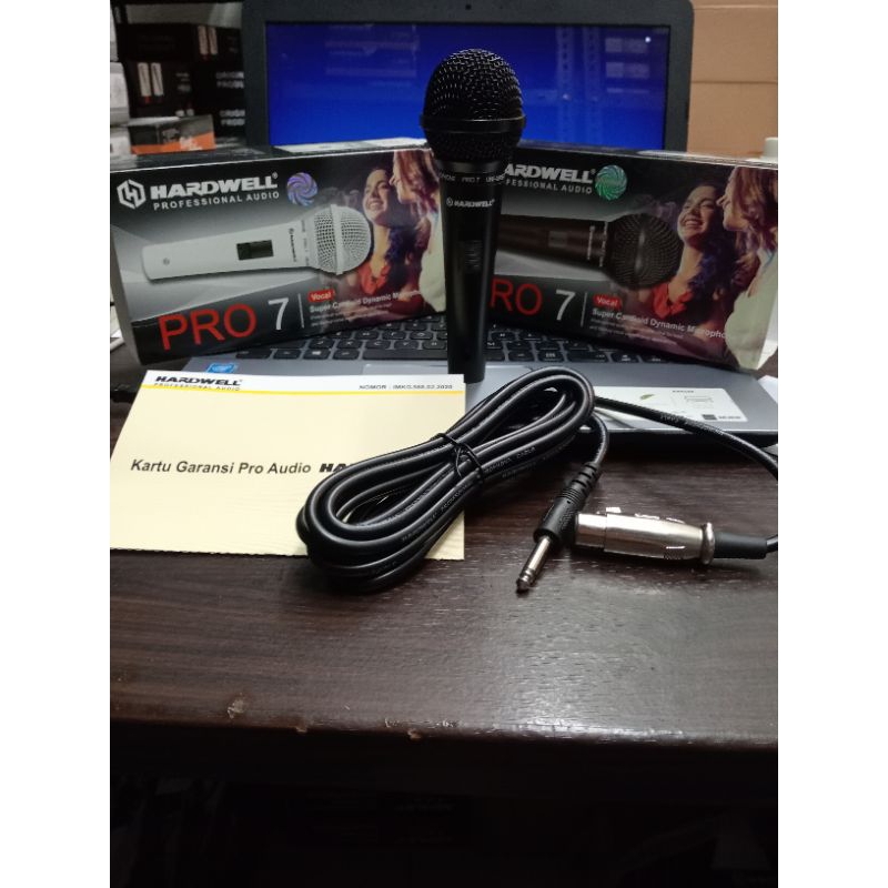Mic Microphone kabel Hardwell Pro-7 Pro 7 Pro7 Original Mik Asli