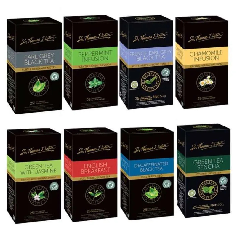 

SIR THOMAS J LIPTON TEA 25pcs 60gr all variant imported tea