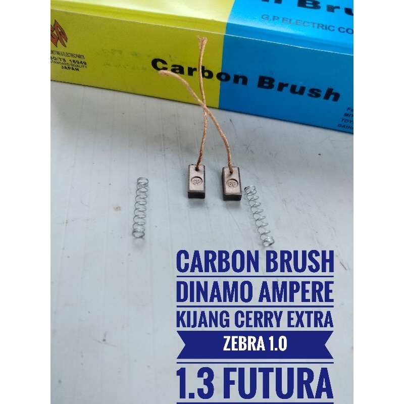 Arang Carbon Brush Dinamo Ampere Alternator Kijang Cerry Extra Zebra 1.0 1.3 Ka1