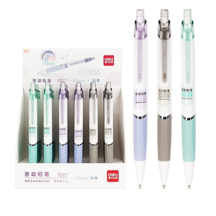 

Deli S327 Propelling Pencil Pensil Mekanik Cetek Tip 0.5 mm Dilengkapi Klip