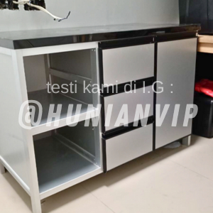 rak dapur atas bawah minimalis full aluminium SURABAYA