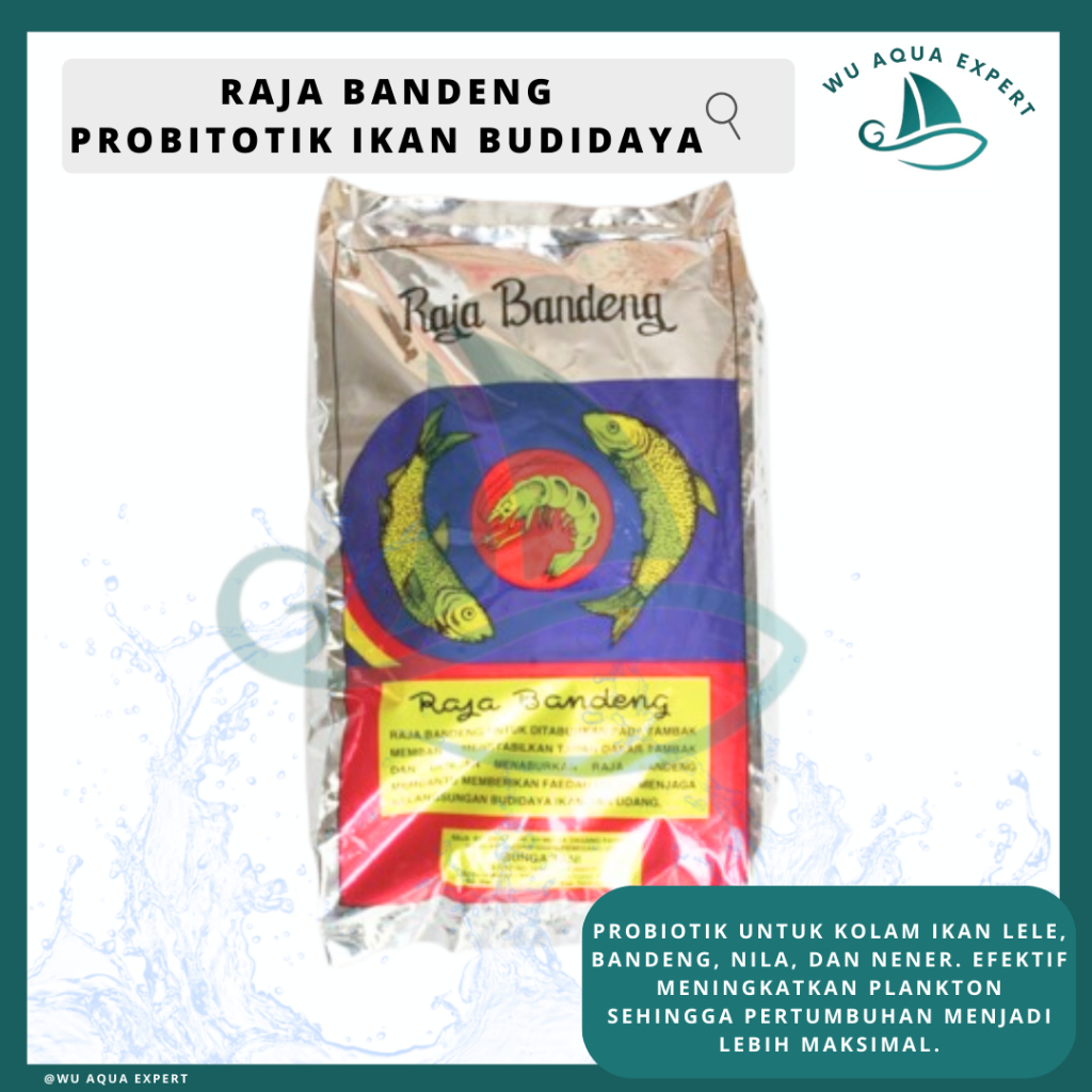 1Dus isi 10pcs (2,5 kg/pcs) Raja Bandeng Probiotik Raja Bandeng Probiotik Ikan Budidaya Penumbuh Pla