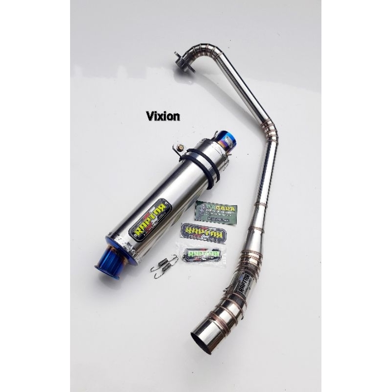 Knalpot Racing Stainless ORI Raptor pnp di Yamaha Vixion (Kecuali Vixion R)