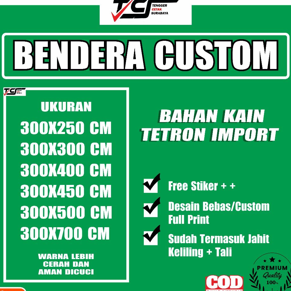 BENDERA CUSTOM / MINI FLAG /GIANT FLAG