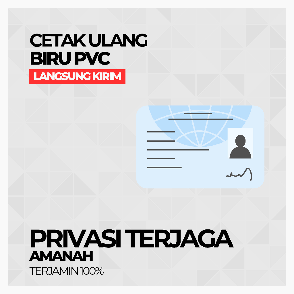 

ID Card PVC Biru