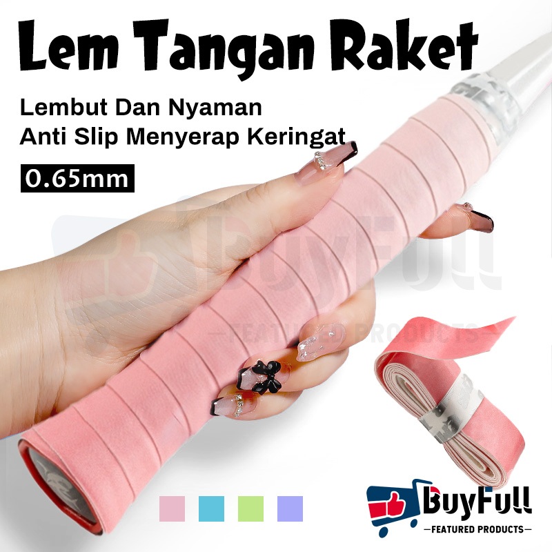 Lem Tangan Raket Badminton Serap Keringat Anti Slip Film Handle Special Handle Wrap Strap Gradient