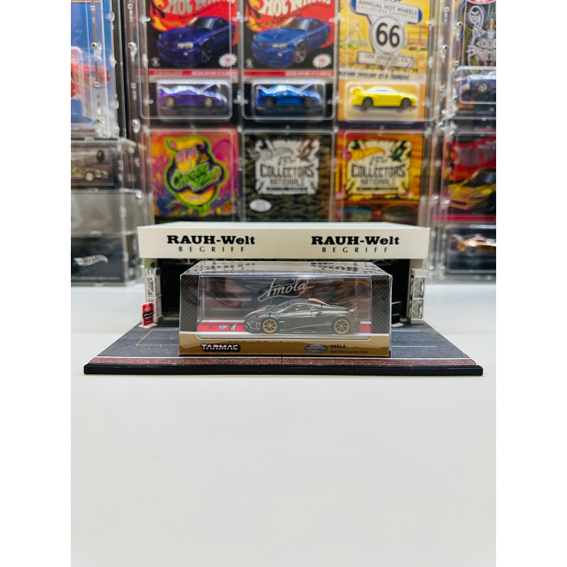 Tarmac Works 1:64 Pagani Imola Matt Black Carbon Fiber