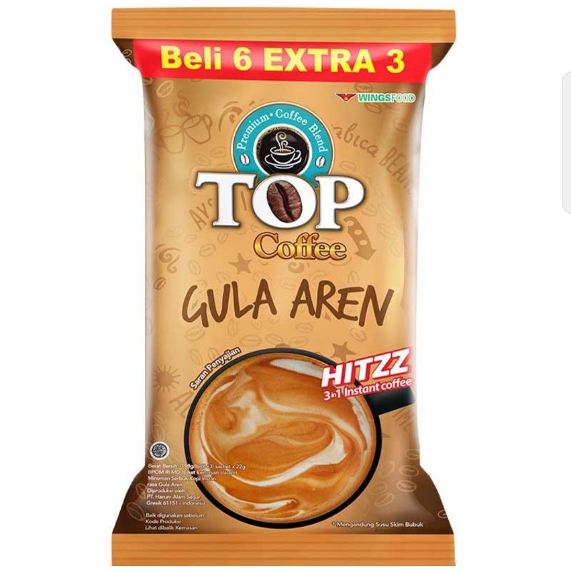 

TOP Coffee Instant Gula Aren 9 x 22 g