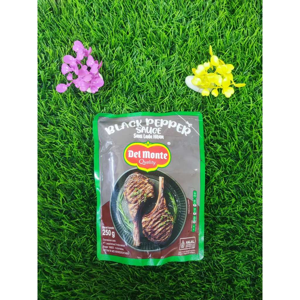 

Saus Lada Hitam Delmonte black pepper sauce del monte 250 GR