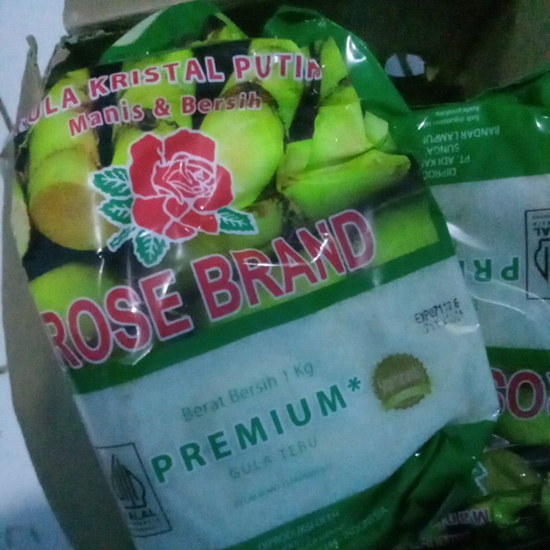 

Gula pasir Rose Brand kualitas premium 1kg