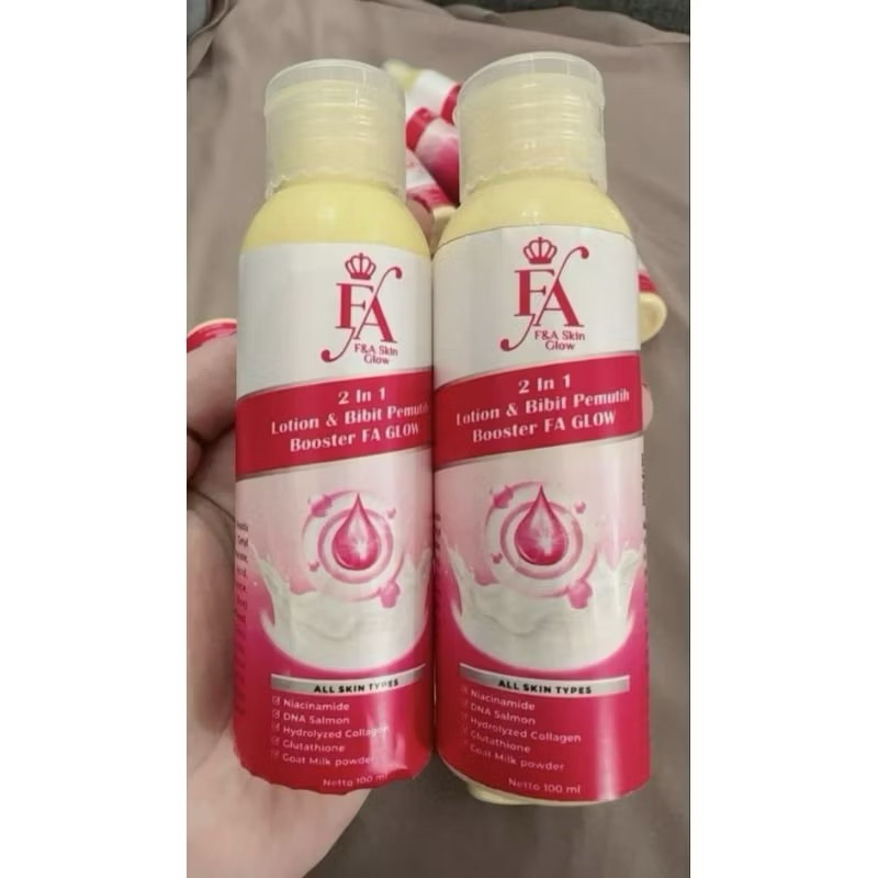 LOTION FA Skin Glow Lotion & Bibit Pemutih Booster FA GLOW