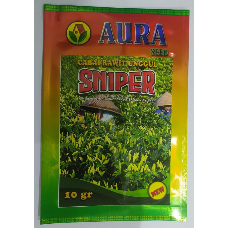 Benih Cabe Rawit Unggul SNIPER Isi 10 gram Aura Seed