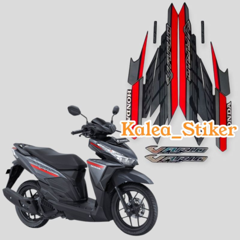 Stiker Motor Vario Techno 125 Led 2017 Hitam Standar