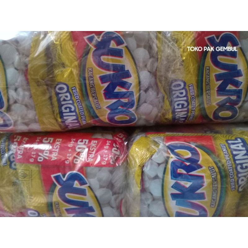 

20 PCS Sukro Original Kacang Toko Pak Gembul
