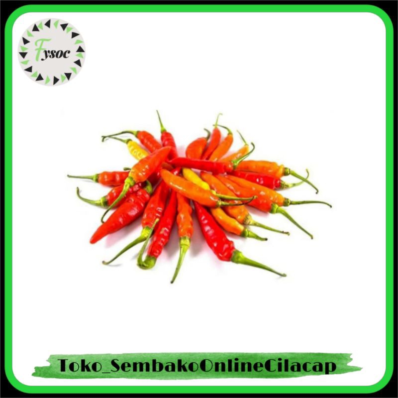 

CABAI RAWIT MERAH CABE SEGAR 500 GR