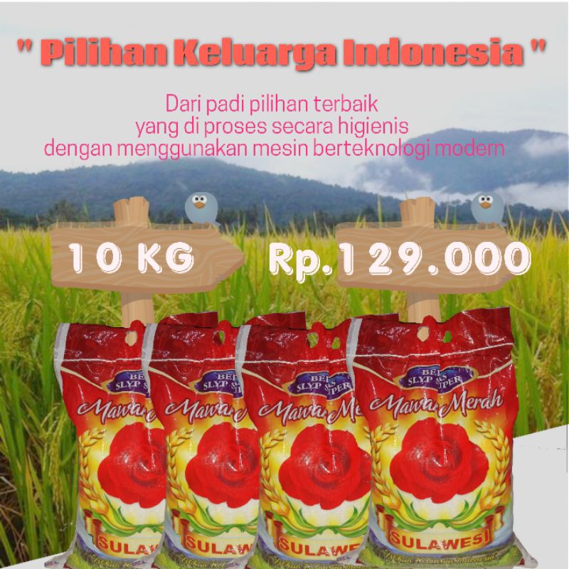 

Beras Slyp Super MAWAR MERAH 10 KG