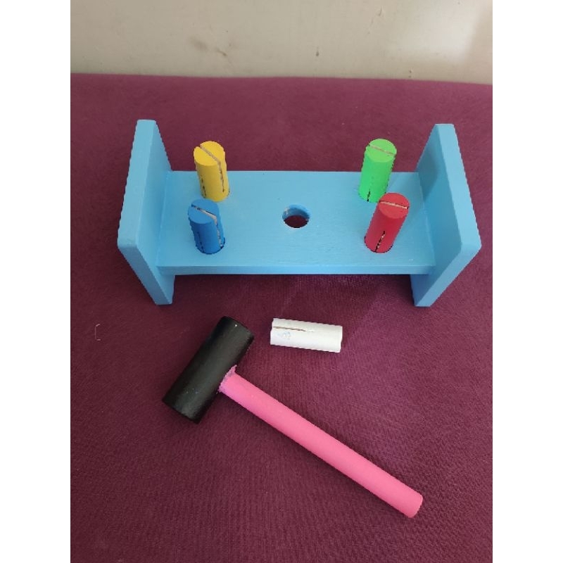 Pasak pukul paku mainanedukatif full cat