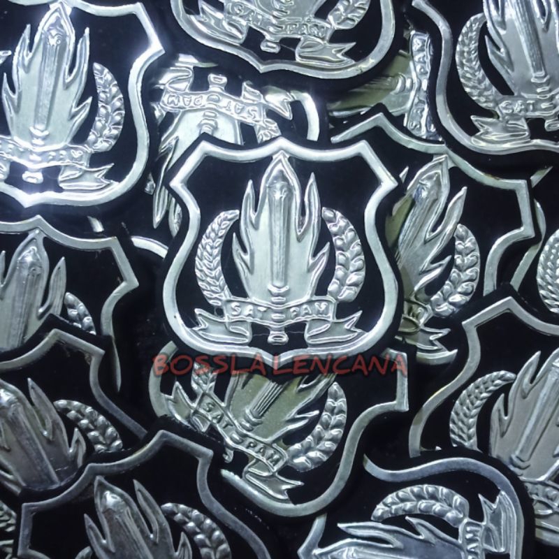 LENCANA EMBLEM PET TOPI PDH SATPAM