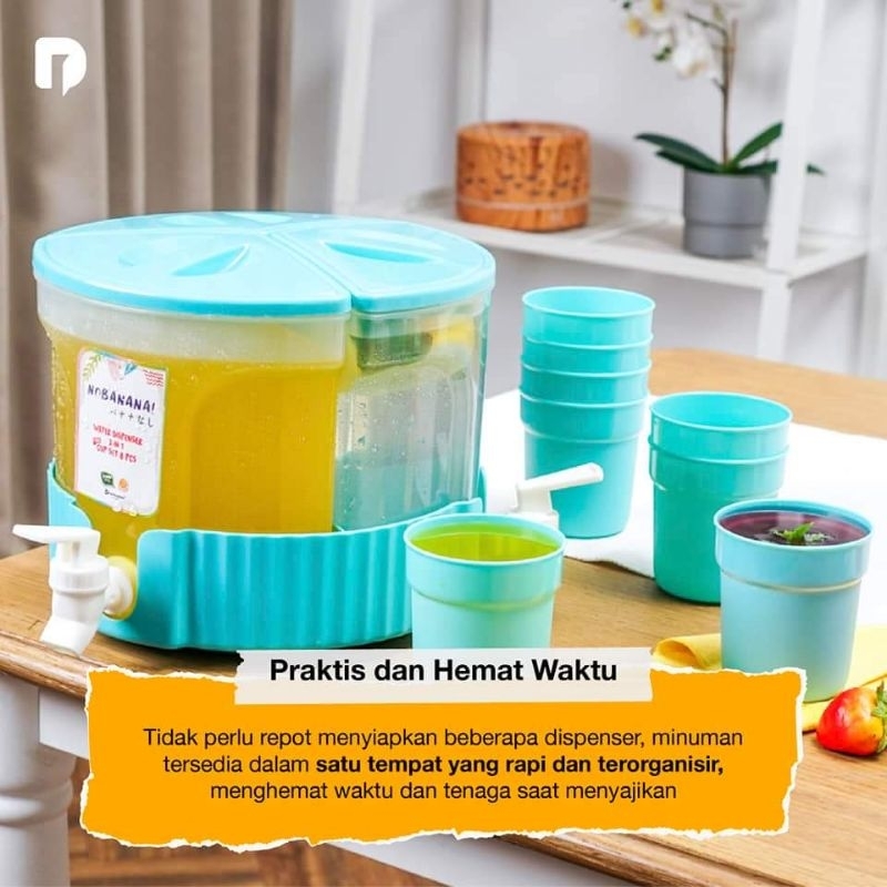 Nobanana 3 In 1 Dispenser Air Free Cup 8 Pcs