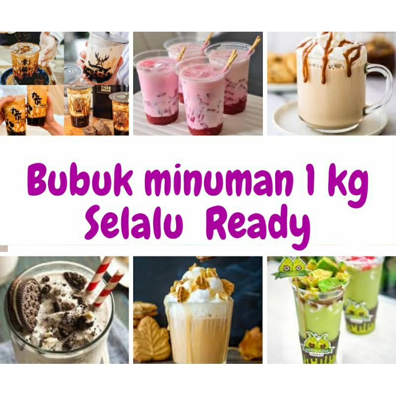 

MINUMAN BUBUK /PAKET BUBUK MINUMAN ES BUAH SEGAR / SERBUK MINUMAN/BUBUK MINUMAN BOBA / SERBUK MINUMAN