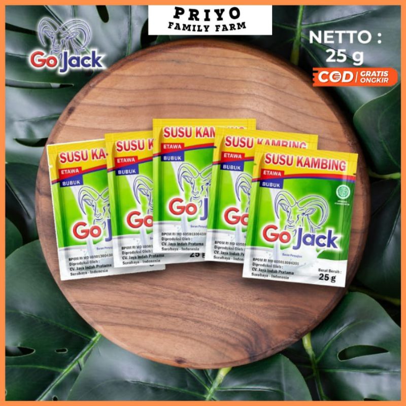 

Minuman Susu Kambing 5 Sachet Asli Murni Etawa Go Jack 25g No Sugar Untuk Terapi Tulang Sendi Mengobati Pegal Linu Syaraf Kejepit Asam Lambung