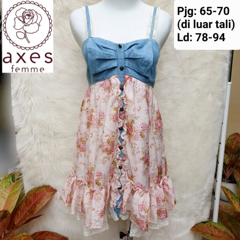 AXES Femme Mini Dress Denim mix Flower