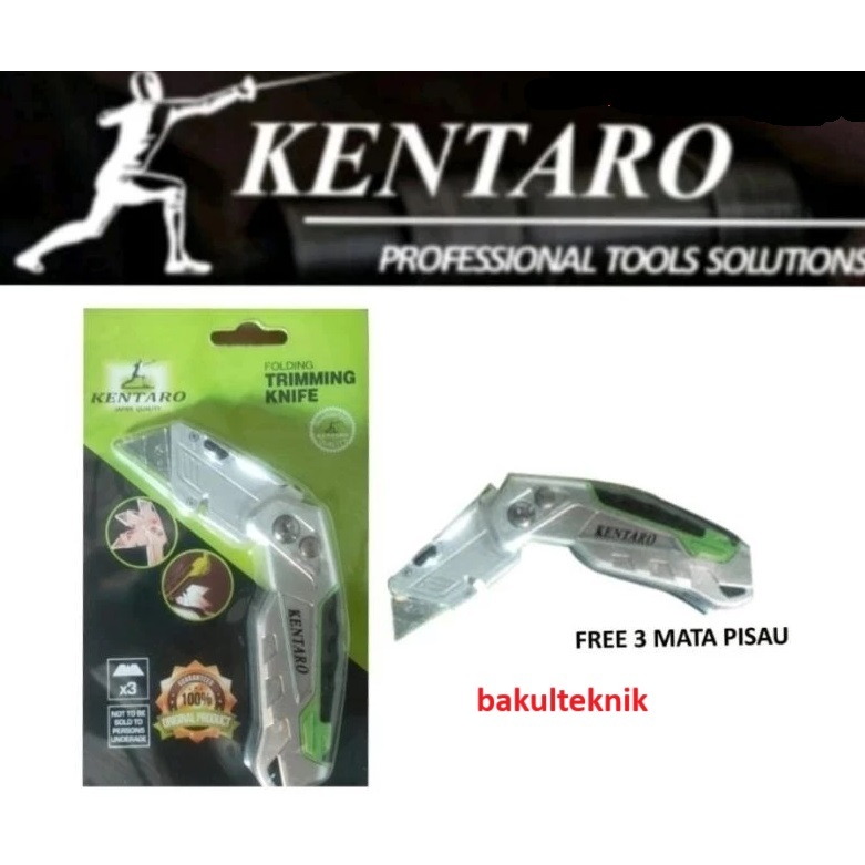 

Pisau Cutter Lipat kentaro Carbon Steel Heavy Duty Kentaro Japan Quality