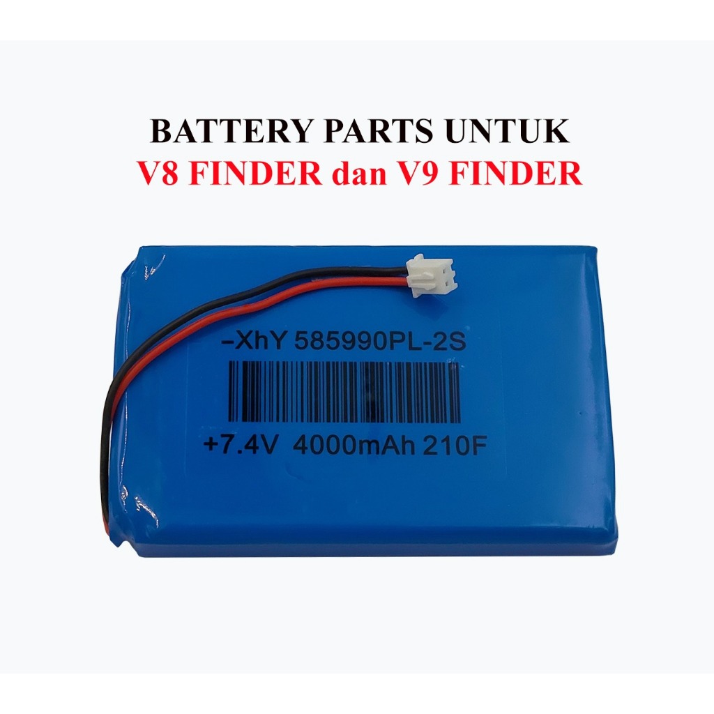 Baterai Original V8 FINDER / V9 Finder / V9 Finder Max 4000mAh 7.4V