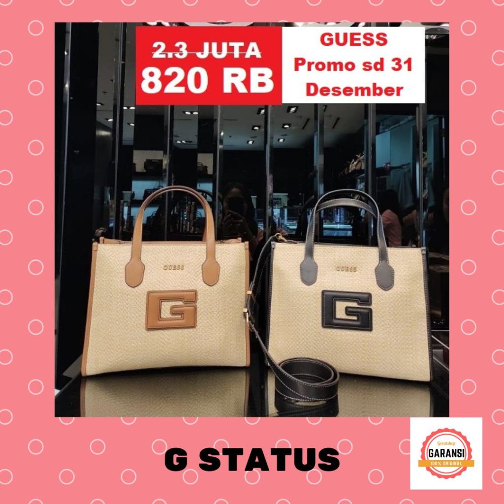 Tas tote bag Guess wanita seri G STATUS 100% original store