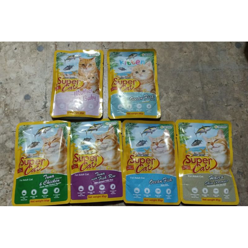 Super Cat Pouch Wet Food 85g
