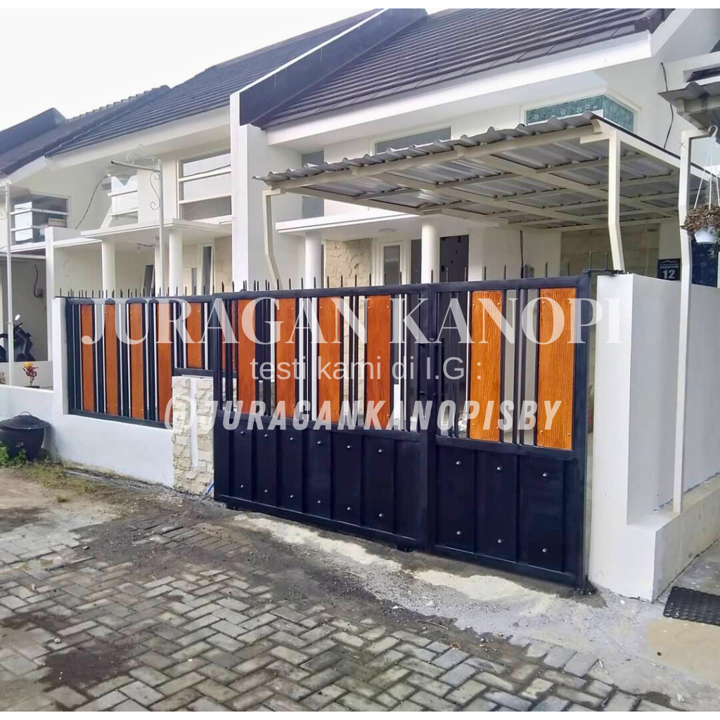 Pagar minimalis motif grc / pagar garasi murah surabaya