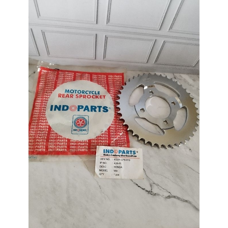 Gear Belakang / Rear Sprocket Indoparts Honda Win 41201-GF6-010