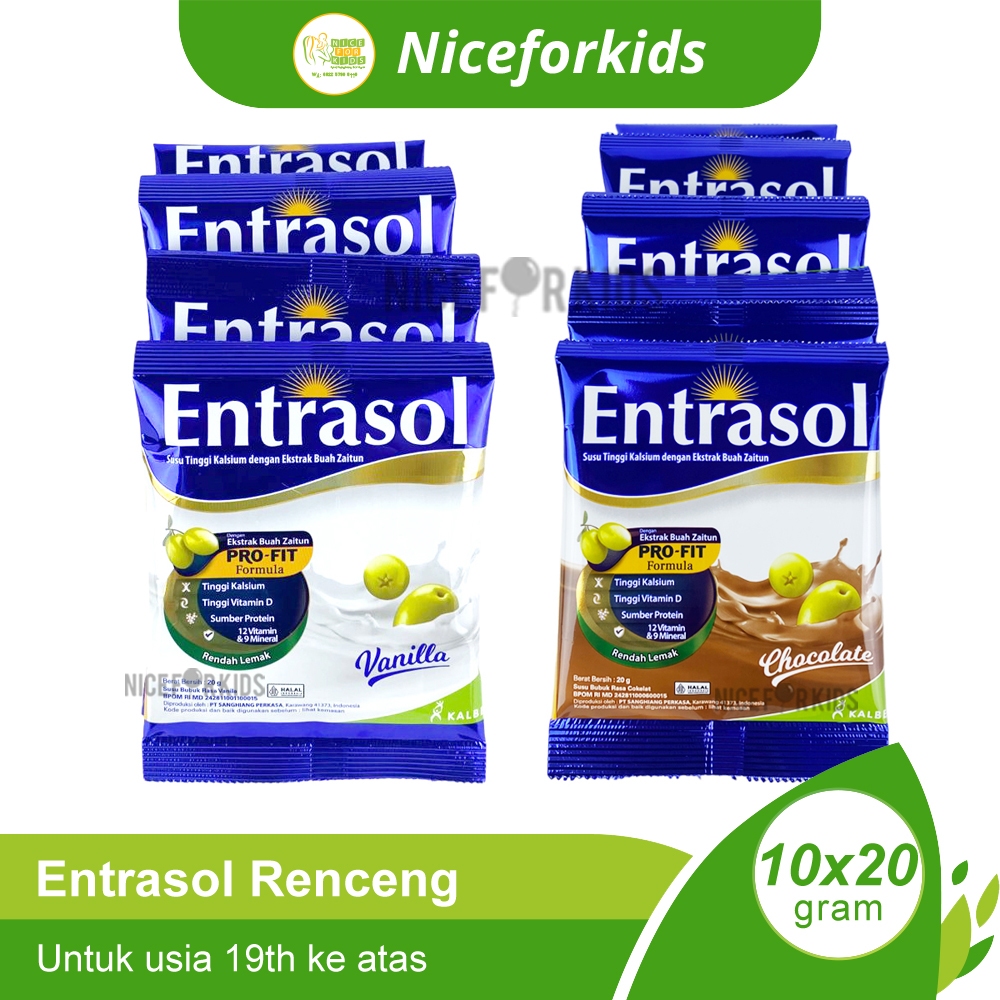 

Entrasol Renceng Isi 10 Sachet Susu Tinggi Kalsium