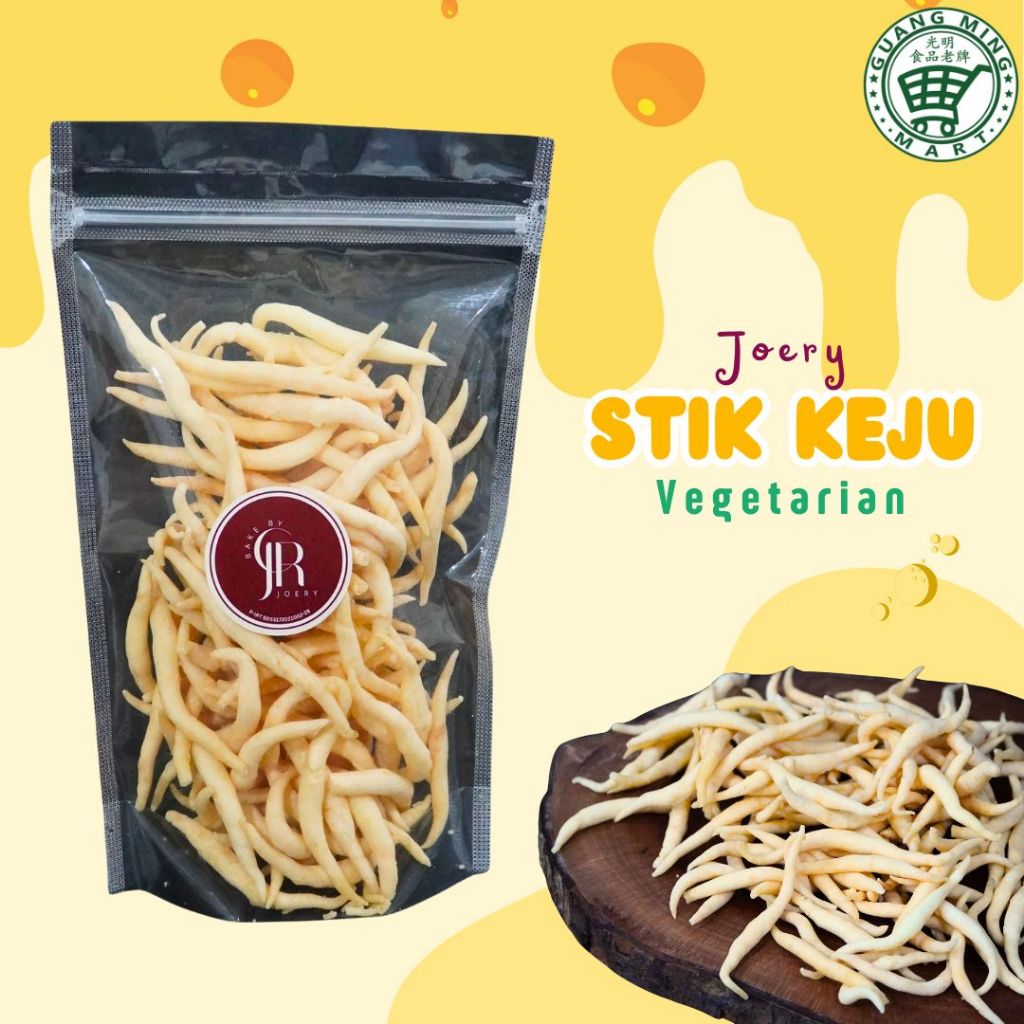 

JOERY STICK KEJU VEGETARIAN / STIK KEJU SNACK VEGETARIAN