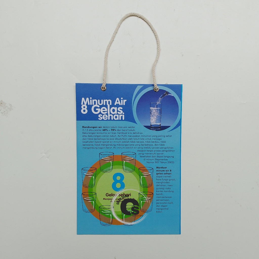 

Hard Poster Minum Air 8 Gelas Sehari - Manfaat Minum 8 Gelas Sehari - Hard Poster Kesehatan